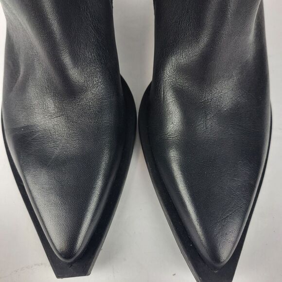 Dolce Vita Rayner Black Leather Pointed toe Buckled Moto Bootie Size 6.5 - Picture 9 of 12